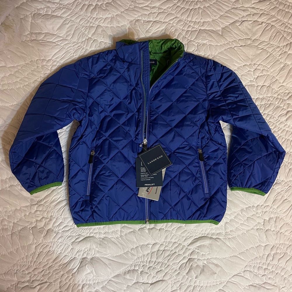 Lands' End Kids Primaloft Sport Puffer Jacket Coat Size 5-6